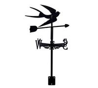 KRRKQH Metal Iron Art Swallow Weather Vane Rotating weathervane Wind Direction Indicator, Decoration Accessories for Outdoor Garden Paddock Roof