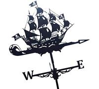 KRRKQH Outdoor Weathervane Metal Weather Vane Garden Stake, Retro Farm Scene Decorative Wind Direction Indicator Kit For House, Garage
