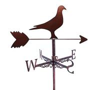 KRRKQH PrimaevalColossus Birds Roof Mount Weather Vane Wind Direction Indicator Weathercock with Metal Bracket for Outdoor Garden Courtyard Decoration