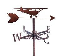 KRRKQH Retro Metal Weather Vane with Roof Mount and Wind Direction Indicator for Home Decor - Gift Idea