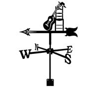 KRRKQH Rooftop weathervane Metal Bracket Retro Weather Vane Stainless Steel Wind Direction Indicator for Garden And Yard Decoration