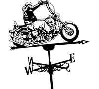 KRRKQH Skeleton Knight Weather Vane Outdoor Weathervane Metal Weather Vane Garden Stake, Retro Farm Scene Decorative Wind Direction Indicator Kit for House, Garage