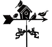 KRRKQH Stainless Steel for Creative Bird's Nest Weathervane Garden Stake Weather Vane Wind