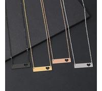 KRRKQH Stainless Steel Hollow Long Empty No Word Material Lettering O Chain Necklace