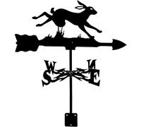 KRRKQH Weather Vane Animal With Roof Mount Weathercock Wind Direction Indicator, Retro Metal Weathervane Garden, Creative Stainless Steel Home Decor Ornament Gift For Farm Yard