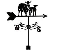 KRRKQH Weather Vane Retro vanes Measuring Tools Wind Direction Indicator weathervane Outdoor Ornaments Farm Backyard Lawn Decor