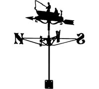 KRRKQH Weather Vane Weathercock Farmhouse Stainless Steel Weathervane Wind Direction Indicator for Outdoor Roof Garden Mount Yard Decor Measuring Tools