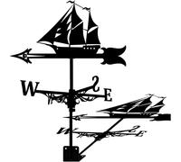 KRRKQH Weather Vane Weathervane Measuring Tools Wind Direction Indicator Weathercock Stainless Steel Garden Stake Suitablefor Outdoor