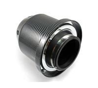 Krtopo Car Air Filter 3Inch / 76MM High-Flow Cold Air Intake Filter Cars Transporters Engine Intake Replacement High Power Sports Mesh Cone for Car Automobile Black Carbon Pattern
