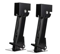 Krtopo Trailer Stabilizer Jacks 2 Pack - Adjustable Telescoping Collapsible RV Car Emergency Kit 1000 Lbs for Camper Travel Trailer Stabilizer Stands and Jack Rod (11.4"-17.9" Height Black)