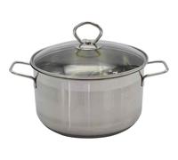 Krüger Casserole " Manhattan " Ø 20 CM Saucepan 3 Liter With Glass Lid Stainless