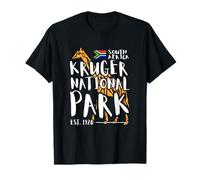 Kruger National Park South Africa Flag Safari Giraffe Africa T-Shirt