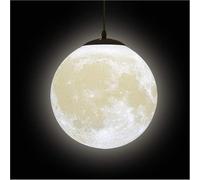 KRUIHAN 3D Moon Pendant Light E27 Moon Ceiling Light for Dining Room, 30CM