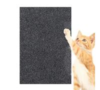Krujecnt Cat Scratching Mat | Self-Adhesive Trimmable Cat Mat - Scratcher Pad Replacement, Flat Scratcher Carpet for Posts, Furniture, Tree Shelves
