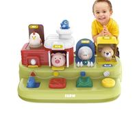 Krujecnt Cause and Effect Toys | Music Animal Sound Musical & Activity Toys | Bright Colors Interactive Learning & Education for Children Boys Girls