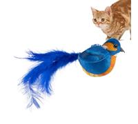 Krujecnt Chirping Cat Toy - Simulated Chirping Cute Toy,Cat Bird That Flaps | for Mental Stimulation Physical Exercise Boredom Relief Indoor Kitten Exercise Birthday Christmas Easter Home