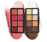 Krujecnt Eye Shadow Palette,16-Color Eyeshadow Makeup Palette Face Blush - Long-Lasting Bronzer Foundation Cosmetics for Birthday Holiday Travel Work Wedding Party Home
