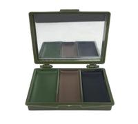 Krujecnt Face Camouflage Makeup, 3 Color Makeup Kit With mirrors, camos Face Body Paint, Pocket Size Long-Lasting Easy-to-Use Concealment Makeup For Hunting And Cosplay