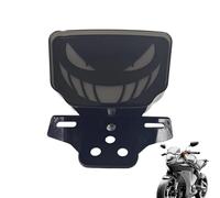 Krujecnt Motorcycle LED Brake Light | 12V Brake and Turn Signal,Scary Smiling Face LED Motorcycle Back Light - for Modification Long Travel Night Riding Low Vision Highway Accidental