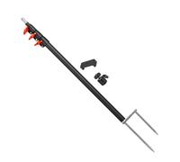 Krujecnt Phone Holder Stick With Ground Spike Stake, Adjustable Tripod Mount Cameras Stand, Metal Ground Spikes Trail Cam Mount For Live Broadcast Photography