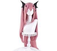 Krul Tepes Seraph Of The End Cosplay Women's Long 90cm Pink Synthetic Heat Resistant Wig + Wig Cap