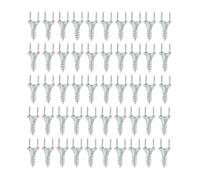 Kruluuvia 50PCS Seamless Nails Double-Headed Screw Solid Wood Baseboard Seamless Nails Foot Line Special Nails