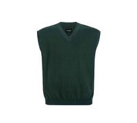 Krumba Men Oversized Sweater Vest: Plus Size Big Tall V Neck Cotton Pullover, Green, 4X-Large