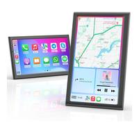 Krunia 7" Wireless Portable 60FPS Car Play Screen for Apple CarPlay & Android Auto, Portrait and Landscape Modes, Mirror Link, Bluetooth, Voice Control, GPS Navigation, Support Optional Backup Camera