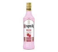 Krupnik Raspberry Liqueur - Sweet and Fruity Polish Creamy Raspberry Liqueur, Crafted from Cream, Milk and Vodka, Perfect for Sipping, Cocktails, Coffees, Hot Chocolates and Desserts - 16% ABV, 50cl