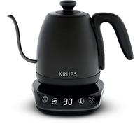 Krups Electric Kettle, Versatile, Tea or Coffee, 8 Temperatures, Swan Neck Pourer, 30 Mins, One Touch Boil, Removable Lid, Café Control BW923810