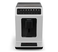 KRUPS Evidence ECOdesign Fully Automatic Coffee Machine with Milk Hose, 7 Drink Options, 2 Cup Function, Recycled Material, Coffee Machine with Control Panel, White/Slate, EA897A10