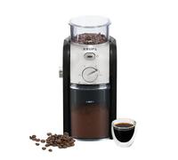 Krups Expert Electric Burr Coffee Grinder, 17 Grind Settings, 225 g Bean Hopper, Removable Ground Coffee Container, Automatic Stop Function, Black an