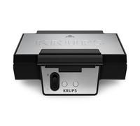 Krups FDK453 Sandwich Maker | Triangular Shape | Non-Stick Coating | XL Plates Depth 25 x 12 cm | Vertical Storage Function | Cable Storage | Thermal Insulated Handle