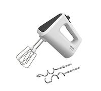 Krups GN4001 3 Mix 4000 Hand Blender | 450 Watt | Robust Design | Variable Speed Control | Turbo and Ejection Function | Includes 2 Whisks and 2 Dough Hooks | White/Grey