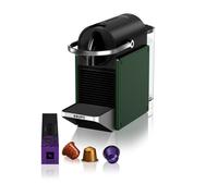 Nespresso Pixie Coffee Pod Machine Dark Green by Krups | Compact espressos maker for original coffee pods, fast heat-up, energy saving and auto shut-off, 7 pod discovery box included
