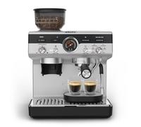 Krups Precision Manual Espresso Coffee Machine with Grinder, Black | High-Precision Grinding, Steam Wand for Latte Art, Direct-Access Recipes, Express Heat-Up, XP801TG0