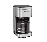 Krups Simply Brew Family 10 Cup Drip Filter Coffee Maker with Stainless Steel Finish, silver, 10 cups/ 50 fluid ounces