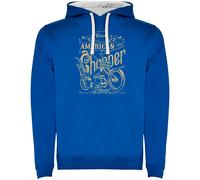 Kruskis American Chopper Two Colour Hoodie Blue XL Men