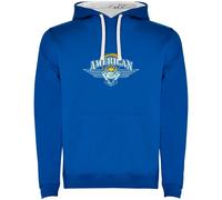 Kruskis American Two Colour Hoodie Blue 3XL Men