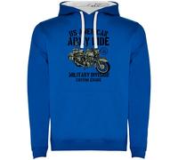 Kruskis Army Ride Hoodie Blue XL Men