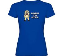 Kruskis Born To Dive Woman Short Sleeve T-shirt
