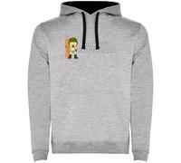 Kruskis Born To Snowboard Two-colour Hoodie Grey XL Men