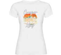 Kruskis Camper King Short Sleeve T-shirt White XL Woman