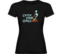 Kruskis Catch Your Goals Short Sleeve T-shirt Black XL Woman