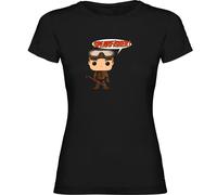 Kruskis Chibi Spearfisher Woman Short Sleeve T-shirt Black XL Woman