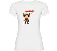 Kruskis Chibi Spearfisher Woman Short Sleeve T-shirt White L Woman