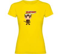 Kruskis Chibi Spearfisher Woman Short Sleeve T-shirt Yellow M Woman
