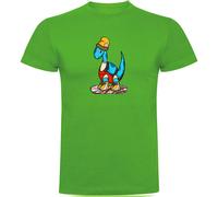 Kruskis Dino Snow Short Sleeve T-shirt Green 3XL Men