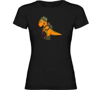 Kruskis Dino Trek Short Sleeve T-shirt Black 2XL Woman