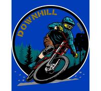 Kruskis Downhill Rider Bicolor Hoodie 3XL Royal Blue / White